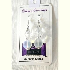 Dangling Earrings, Beaded.